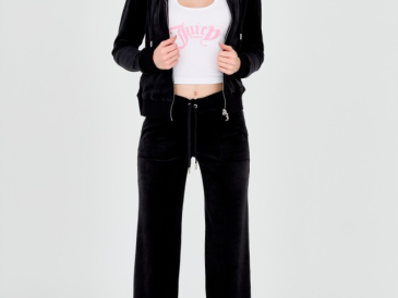 JUICY COUTURE Czarne damskie spodnie Del Ray Pocket Pant